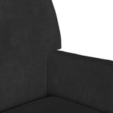 Chesterfield Bench Black 112 x 65.5 x 75 cm Velvet - Close-Up Angle