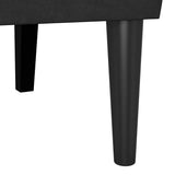 Chesterfield Bench Black 112 x 65.5 x 75 cm Velvet