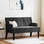 Chesterfield Bench Black 112 x 65.5 x 75 cm Velvet
