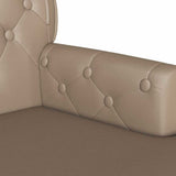 Chesterfield Bench Cappuccino 119.5 x 64.5 x 75 cm Faux Leather