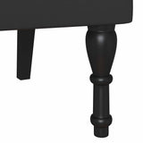 Chesterfield Bench Black 119.5 x 64.5 x 75 cm Faux Leather - Extra Image