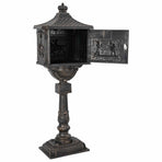 Standing Mailbox Bronze 42.5 x 29.5 x 117 cm Cast Aluminum