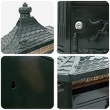 Wall Mounted Mailbox Green 40.5 x 16 x 45 cm Cast Aluminum - Extra Image