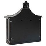 Wall Mounted Mailbox Bronze 40.5 x 16 x 45 cm Cast Aluminum - Low Angle