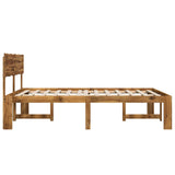 Double bed frame with headboard ROSTOCK Natural 150 x 200 cm - 45-Degree Angle