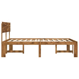 Double bed frame with headboard ROSTOCK Natural 180 x 200 cm - 45-Degree Angle