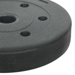 Weight Plates 4 pcs 10 kg Black Cement and Iron Sand