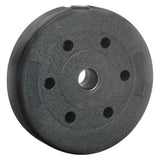 Weight Plates 4 pcs 10 kg Black Cement and Iron Sand - Top-Down View