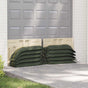Sandbags 50 pcs Dark Green 100 x 25 cm HDPE
