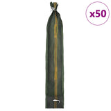 Sandbags 50 pcs Dark Green 100 x 25 cm HDPE - Side View