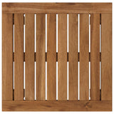 Coffee Table Natural 40 x 40.5 x 36 cm Solid Acacia Wood - Side View