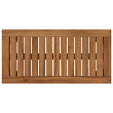 Coffee Table Natural 60.5 x 30 x 36 cm Solid Acacia Wood - Top-Down View