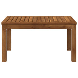 Coffee Table Natural 50 x 68.5 x 36 cm Solid Acacia Wood - Front View