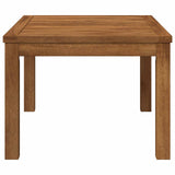 Coffee Table Natural 50 x 68.5 x 36 cm Solid Acacia Wood - Side View