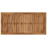 Coffee Table Natural 50 x 100.5 x 45 cm Solid Acacia Wood - Top-Down View