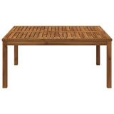 Coffee Table Natural 100 x 100.5 x 45 cm Solid Acacia Wood