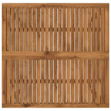 Coffee Table Natural 100 x 100.5 x 45 cm Solid Acacia Wood