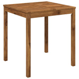 Garden Dinner Table Natural 70 x 68.5 x 75 cm Solid Acacia Wood