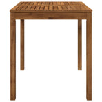 Garden Dinner Table Natural 70 x 68.5 x 75 cm Solid Acacia Wood