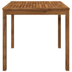 Garden Dinner Table Natural 80 x 80.5 x 75 cm Solid Acacia Wood