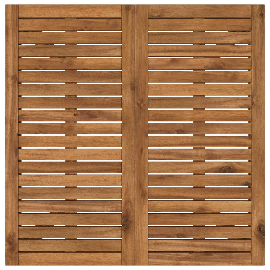 Garden Dinner Table Natural 80 x 80.5 x 75 cm Solid Acacia Wood