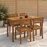 Garden Dinner Table Natural 108.5 x 55 x 75 cm