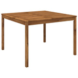Garden Dinner Table Natural 110 x 108.5 x 75 cm - Front View