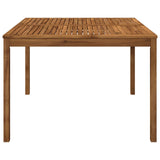 Garden Dinner Table Natural 110 x 108.5 x 75 cm