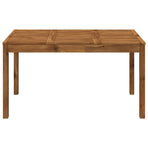 Garden Dinner Table Natural 141 x 80.5 x 75 cm