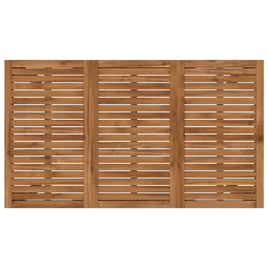 Garden Dinner Table Natural 141 x 80.5 x 75 cm