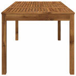 Garden Dinner Table Natural 147 x 88.5 x 75 cm