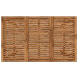 Garden Dinner Table Natural 147 x 88.5 x 75 cm - 45-Degree Angle