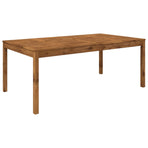 Garden Dinner Table Natural 196 x 100.5 x 75 cm