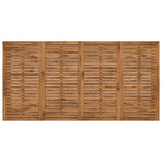 Garden Dinner Table Natural 196 x 100.5 x 75 cm