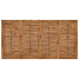 Garden Dinner Table Natural 196 x 100.5 x 75 cm - 45-Degree Angle