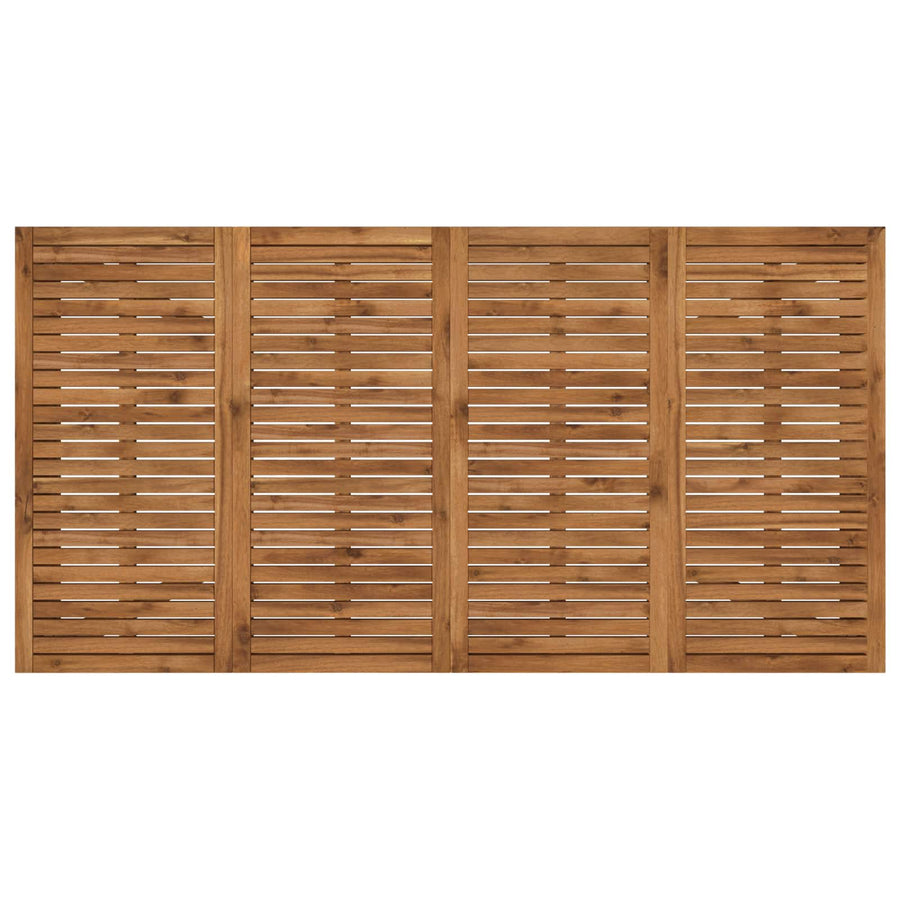 Garden Dinner Table Natural 196 x 100.5 x 75 cm