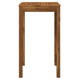 Garden Bar Table Natural 60 x 60.5 x 105 cm Solid Acacia Wood