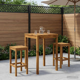 Garden Bar Table Natural 70 x 68.5 x 105 cm Solid Acacia Wood