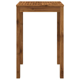 Garden Bar Table Natural 70 x 68.5 x 105 cm Solid Acacia Wood