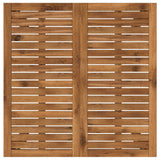 Garden Bar Table Natural 80 x 80.5 x 105 cm Solid Acacia Wood - Top-Down View