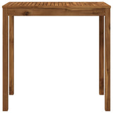 Garden Bar Table Natural 108.5 x 55 x 105 cm Solid Acacia Wood