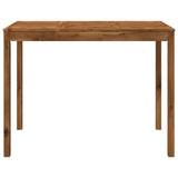 Garden Bar Table Natural 141 x 80.5 x 105 cm Solid Acacia Wood - Side View