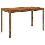 Garden Bar Table Natural 180 x 88.5 x 105 cm Solid Acacia Wood - Front View