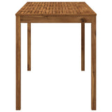 Garden Bar Table Natural 180 x 88.5 x 105 cm Solid Acacia Wood - Top-Down View