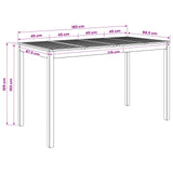 Garden Bar Table Natural 180 x 88.5 x 105 cm Solid Acacia Wood