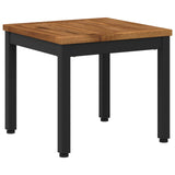 Coffee Table Natural and Black 40 x 40.5 x 36 cm