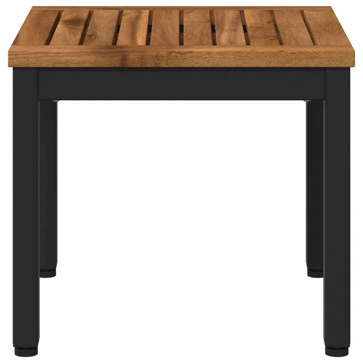 Coffee Table Natural and Black 40 x 40.5 x 36 cm