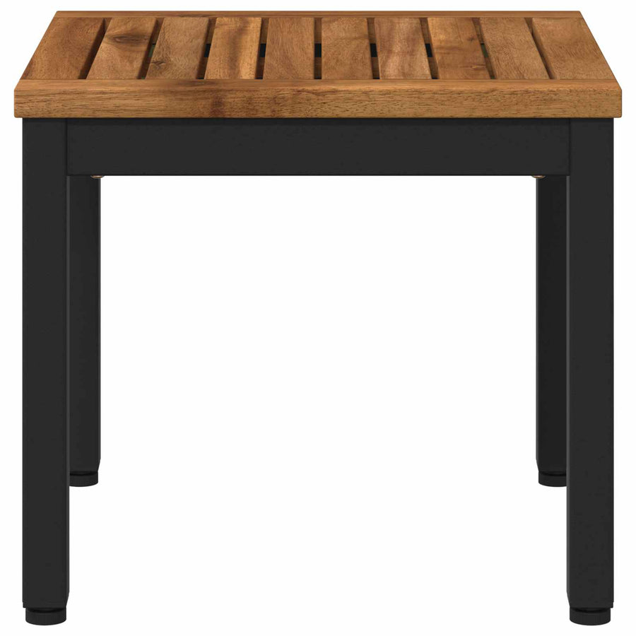 Coffee Table NAARDEN Natural and Black 40 x 40.5 x 36 cm