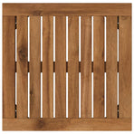 Coffee Table NAARDEN Natural and Black 40 x 40.5 x 36 cm