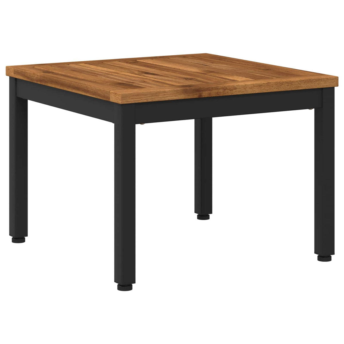 Coffee Table Natural and Black 50 x 48.5 x 36 cm